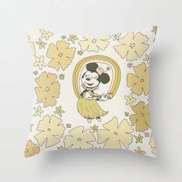The Society6 x Disney Minnie Mouse Collection features adorable throw pillows.. 