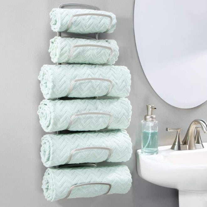 mDesign Small Towel Rack
