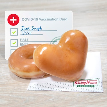Krispy Kreme’s new free doughnut vaccine deal will score you two treats.