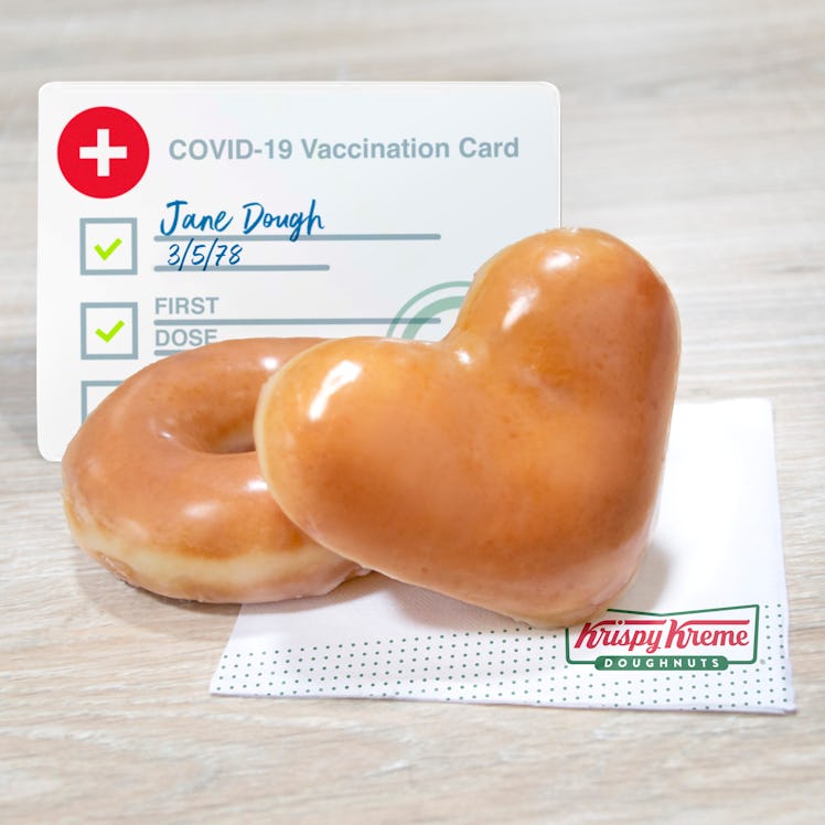 Krispy Kreme’s new free doughnut vaccine deal will score you two treats.