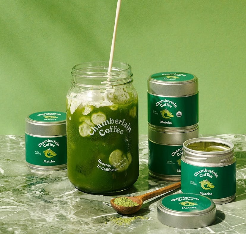 The latest product in Emma Chamberlain's coffee brand, Chamberlain Coffee, is a new matcha green tea...