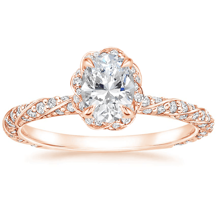 Nova Diamond Engagement Ring in 14k Rose Gold, available to shop via Brilliant Earth.