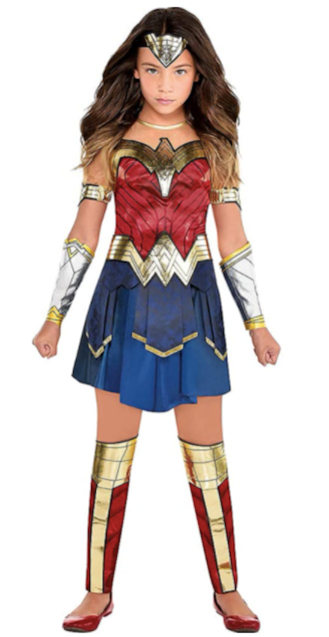 Girl dressed as Wonder Woman