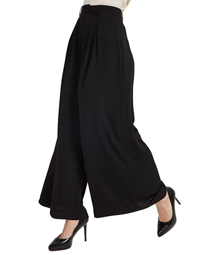 Tronjori High Waist Casual Wide Leg Palazzo Pants 