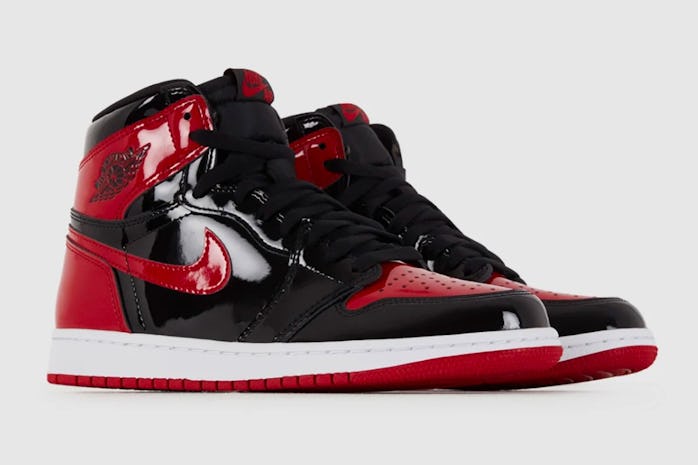 Nike Air Jordan 1 patent bred sneaker