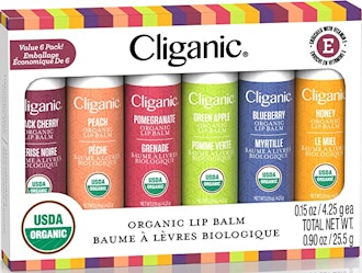 Cliganic Organic Lip Balm Set (6-Pack)