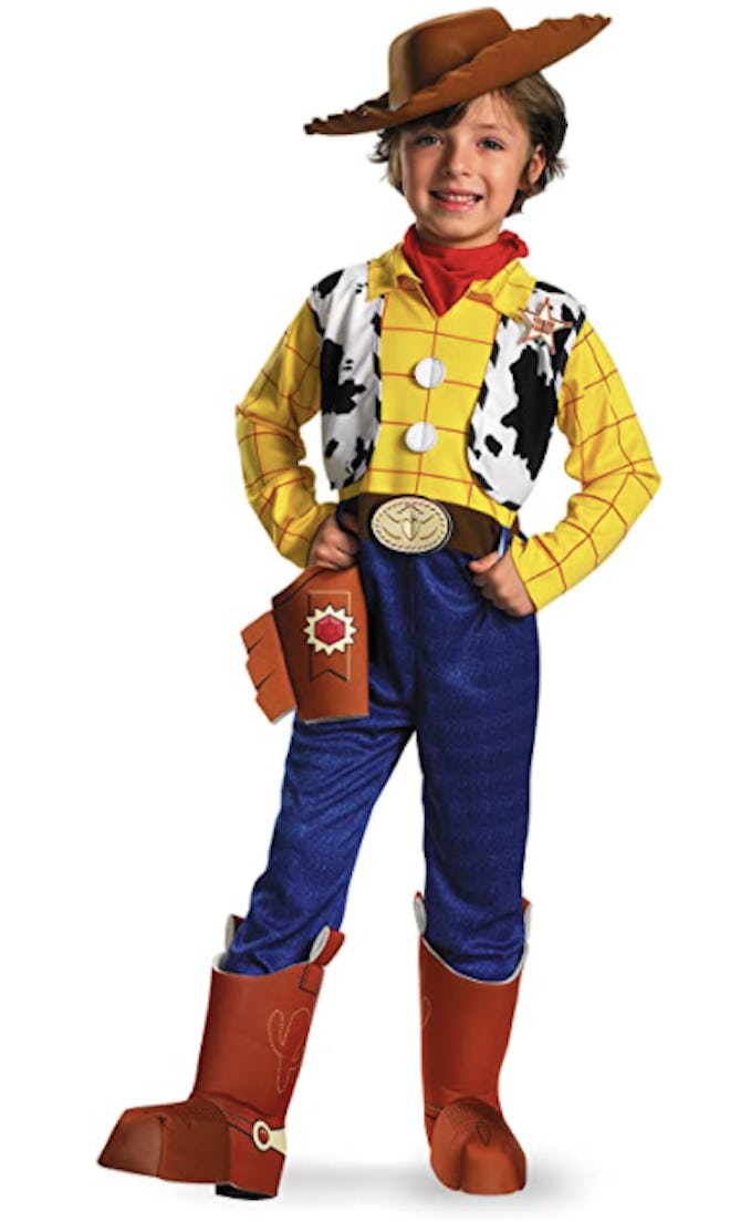 Child dressed as Woody from Toy Story