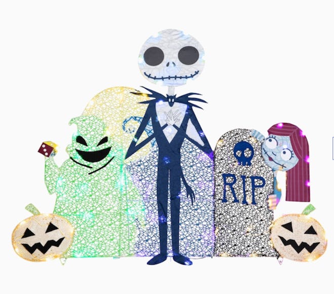 Disney 3.12-ft Lighted The Nightmare Before Christmas Jack Skellington Yard Decoration