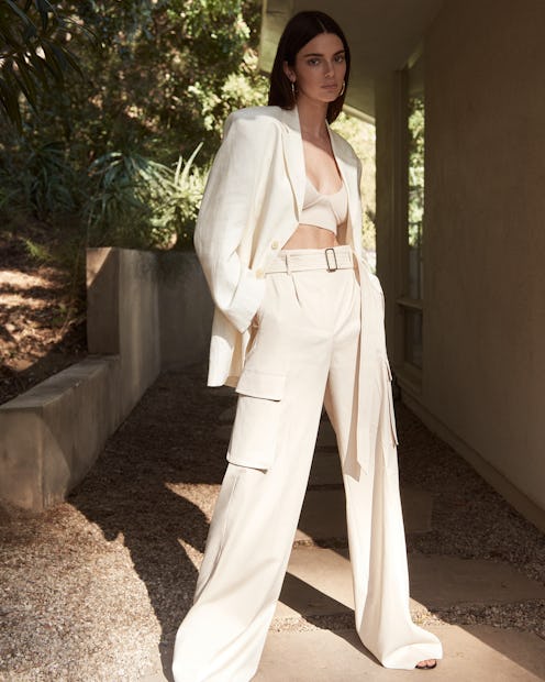Kendall Jenner wears oversize blazer and pants in her new campaign for FWRD.