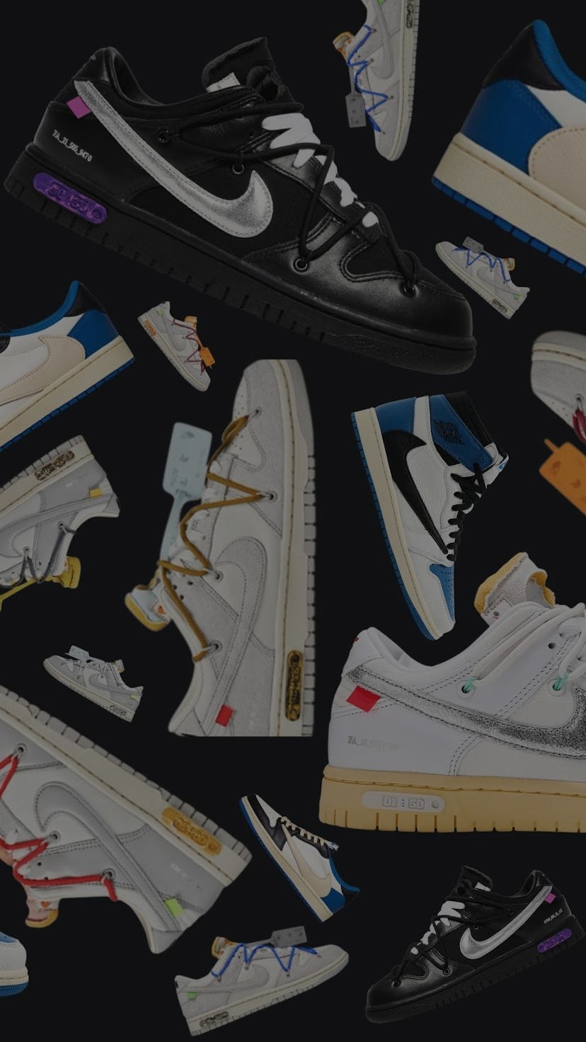 Nike x Off-White "The 50" Dunk Low and Travis Scott Fragment Jordans