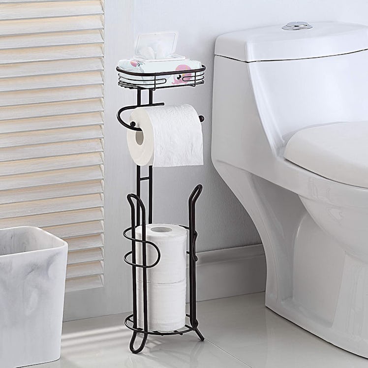SunnyPoint Toilet Paper Holder with Shelf