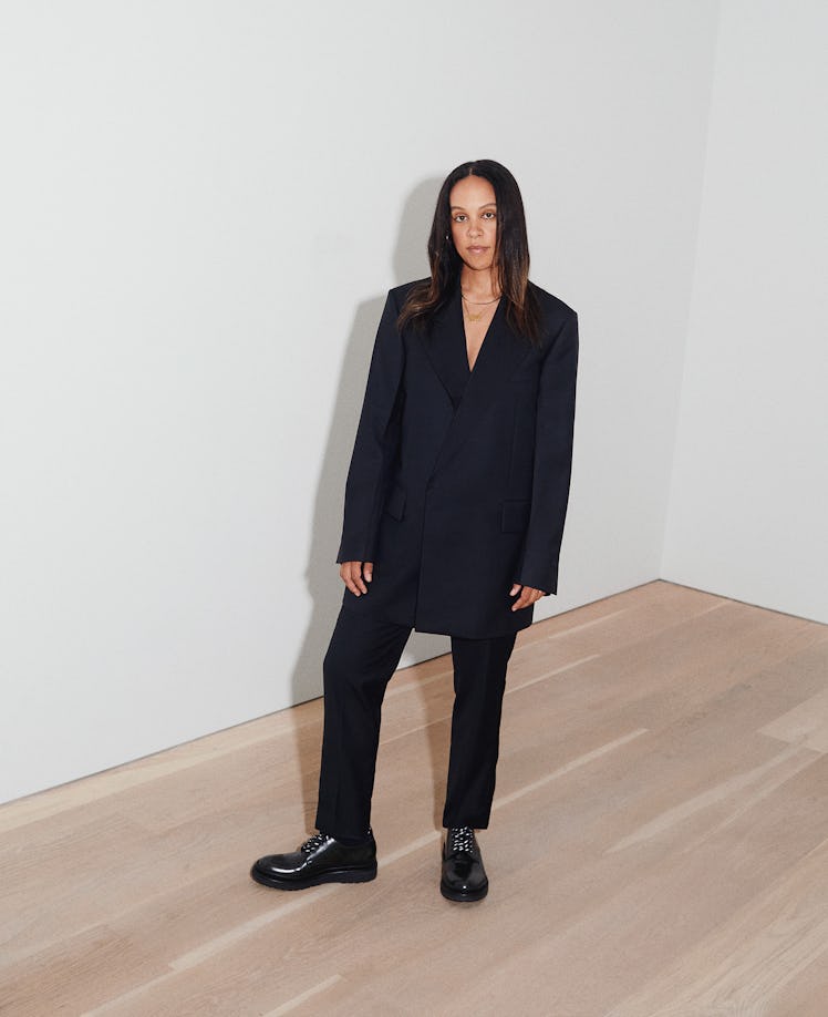 Ebony L. Haynes at David Zwirner gallery in New York.