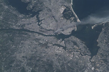 9/11 as seen from the ISS.
