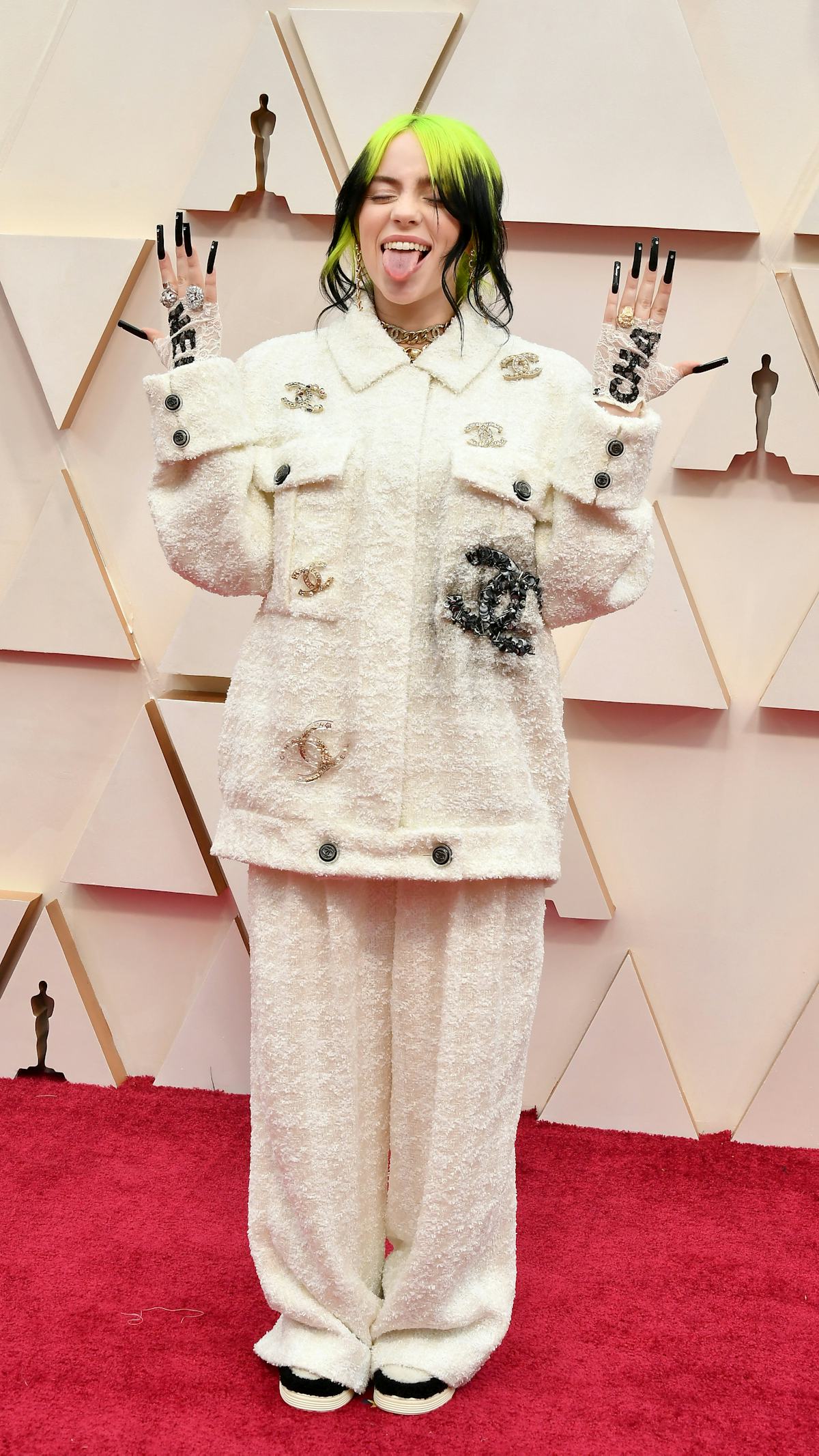 illie Eilish attends the 92nd Annual Academy Awards at Hollywood and Highland on February 09, 2020 i...