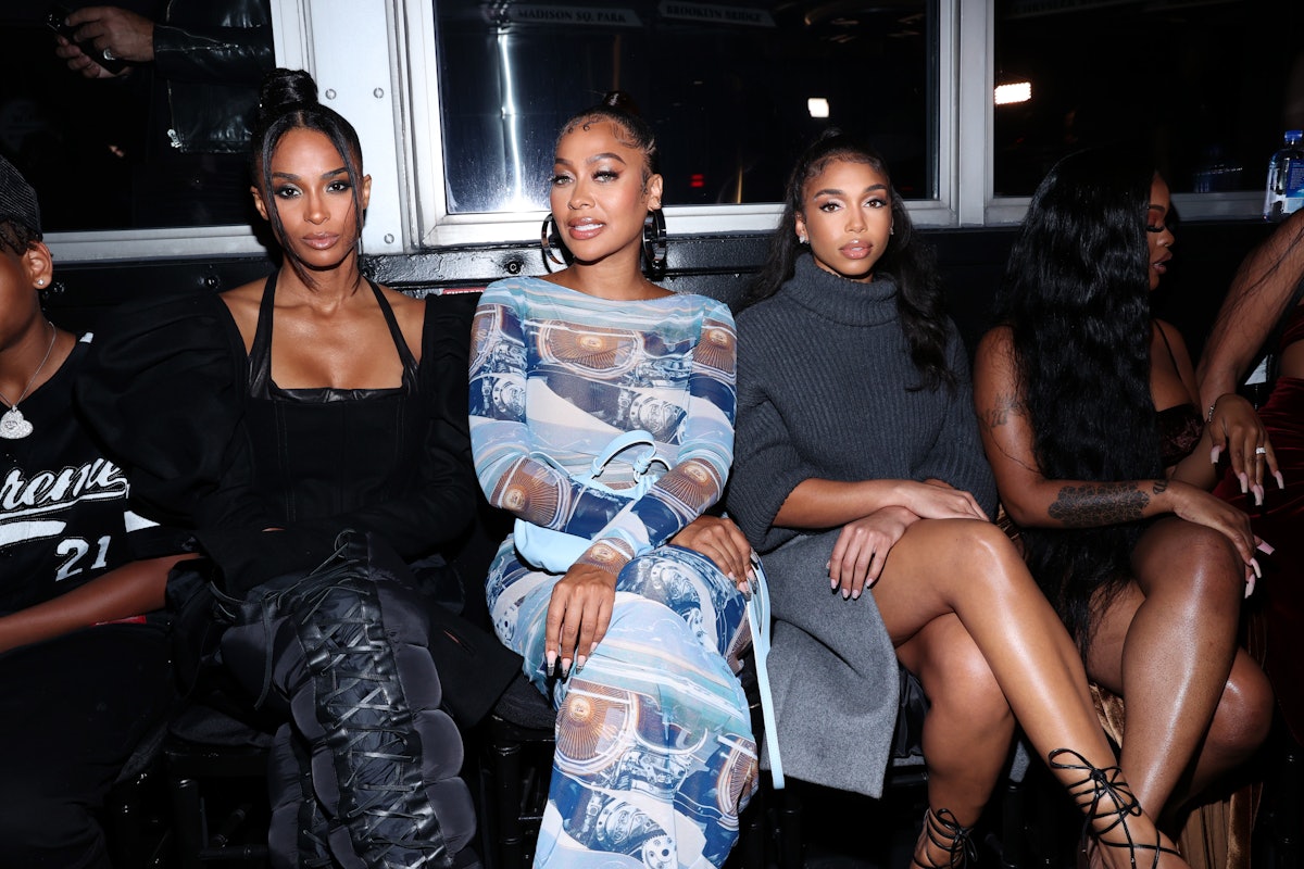 Ciara, La La and Lori Harvey attend front row for Laquan Smith during NYFW: The Shows on September 0...