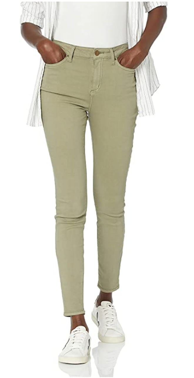 Daily Ritual's high-rise colored skinny jeans. 