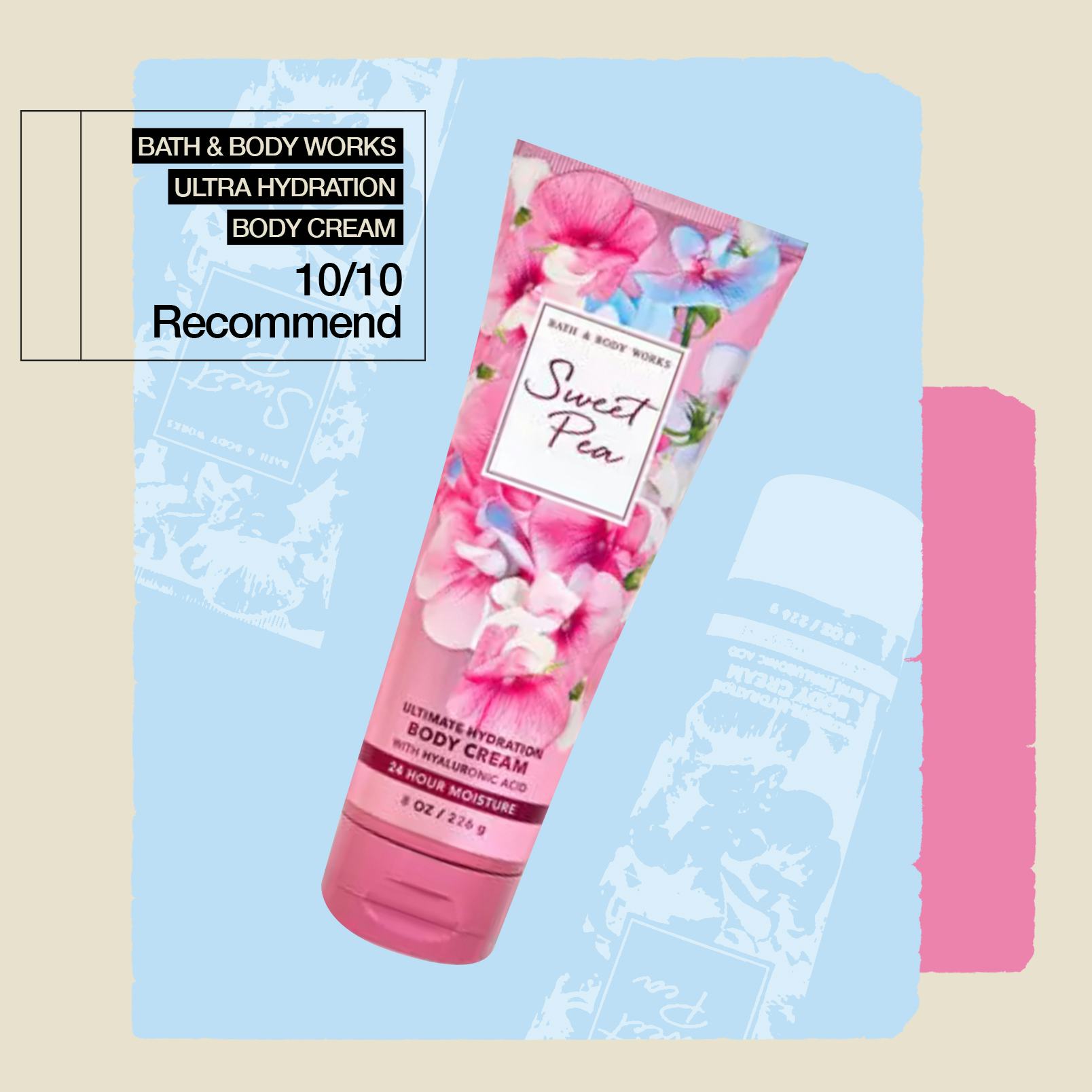 An ode to the very nostalgic Bath &amp; Body Works Sweet Pea Ultimate Hydration Body Cream.