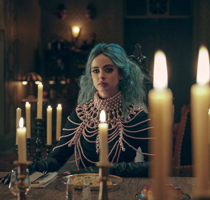 Krysten Ritter as Natacha in Netflix's new 2021 Halloween movie, Nightbooks