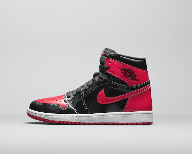Red 2025 leather jordans