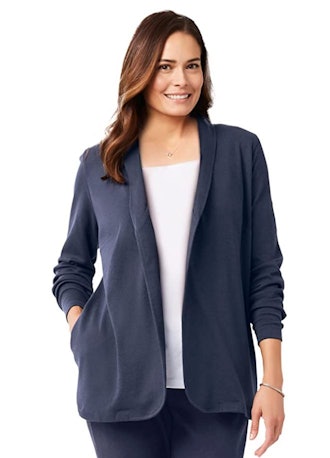 Woman Within Plus Size 7-Day Knit Jacket