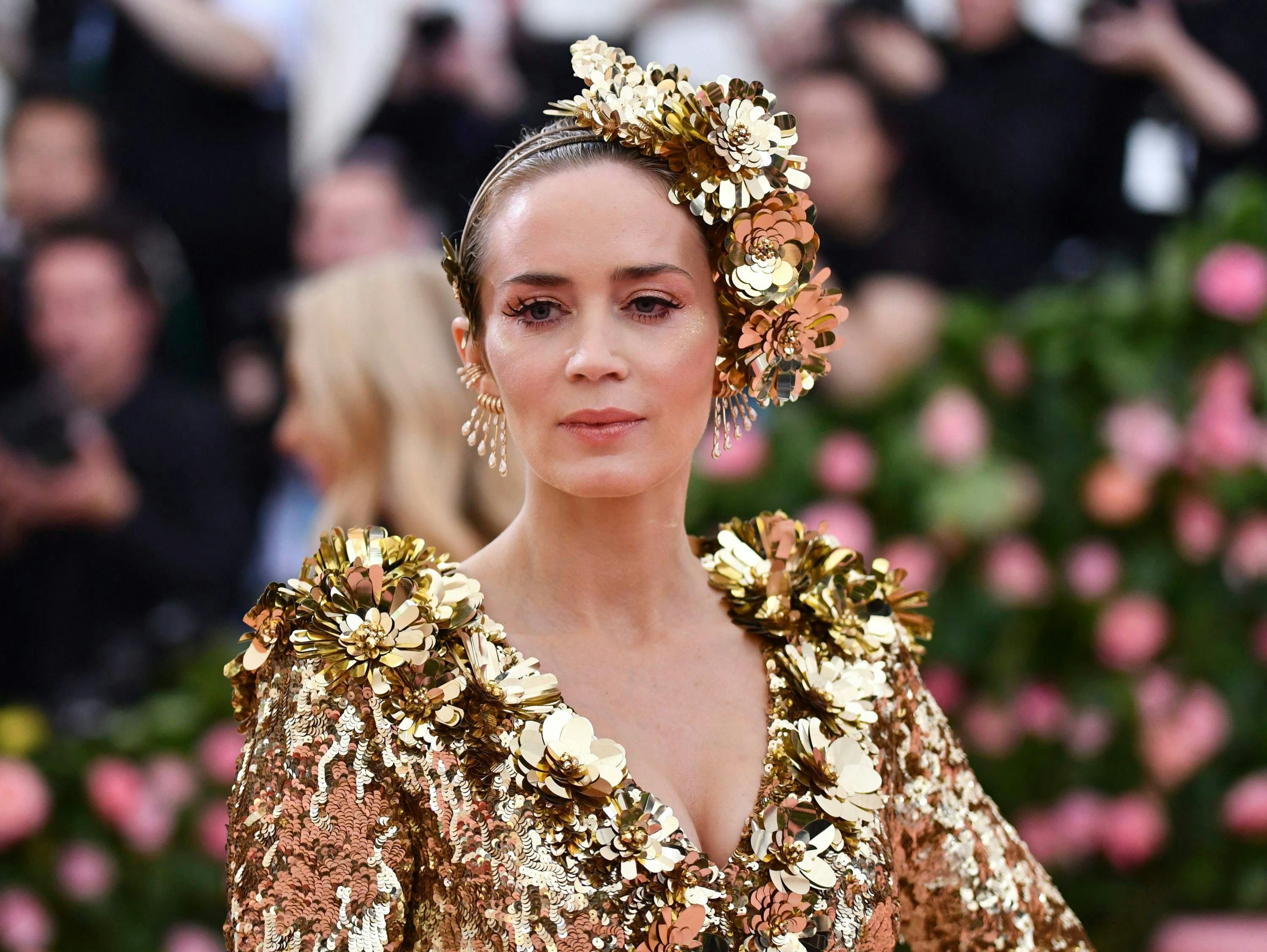 Emily Blunt attends The Metropolitan Museum of Art's Costume Institute benefit gala in 2019.