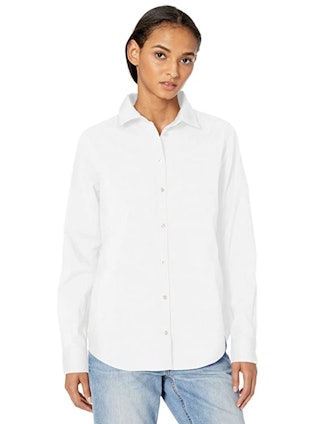Amazon Essentials Classic-Fit Long Sleeve Button Down Poplin Shirt