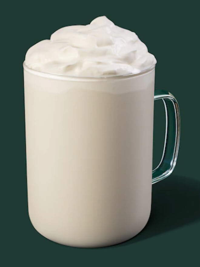 Image of Starbucks White Hot Chocolate drink.