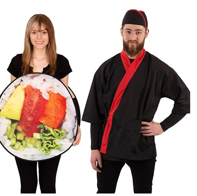 Sushi And Chef Couples Costume