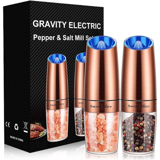 Gravity Electric Pepper and Salt Grinder Set