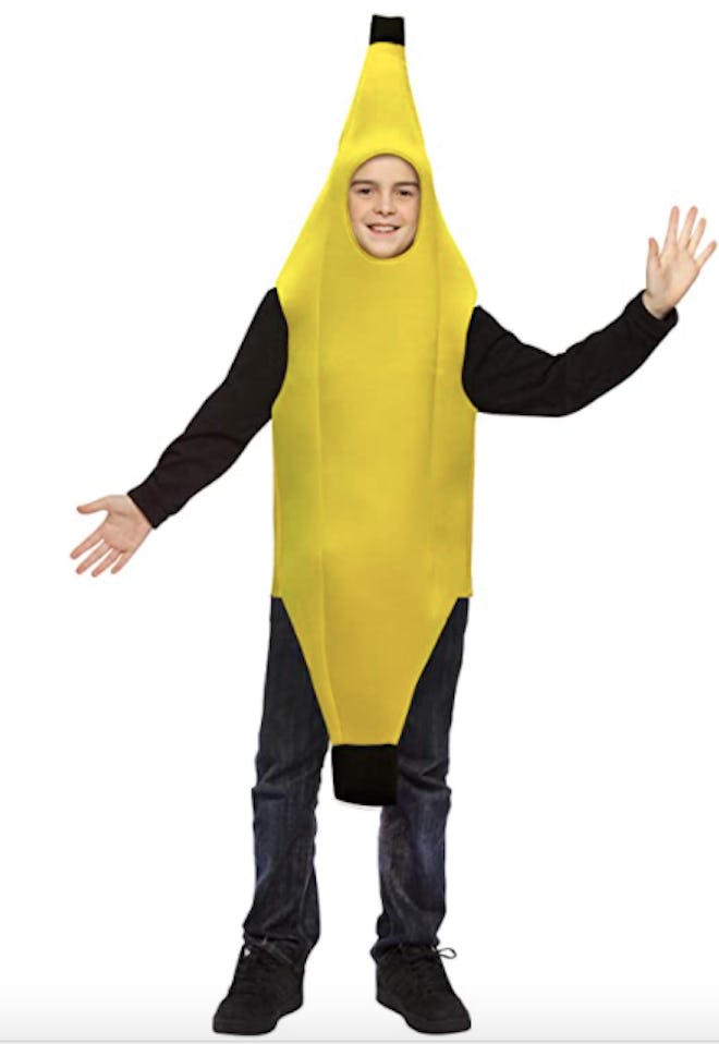 Teen dressed as a banana