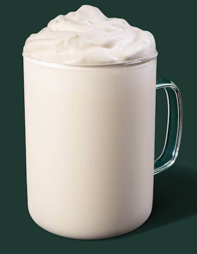 Image of Starbucks hot Vanilla Creme drink.