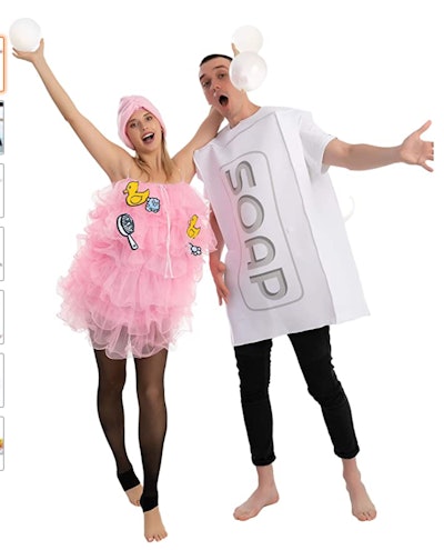Loofah and Soap Couples Costume 