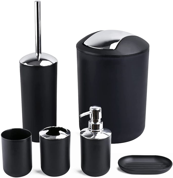 Papillon Bathroom Accessories Set (6 Pieces)