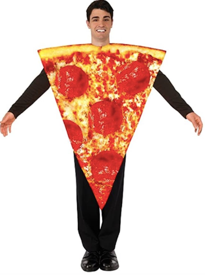 Teen dressed as a slice of pizza