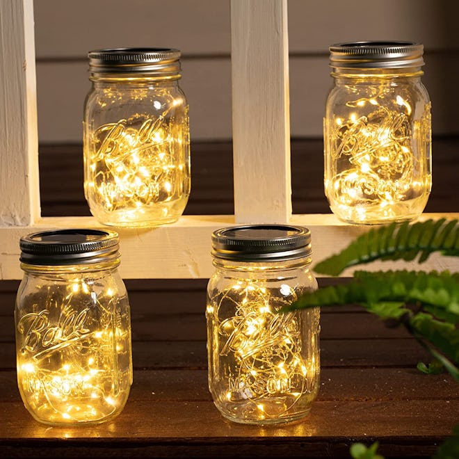Brightown Solar Mason Jar Light Lids (10-Pack)