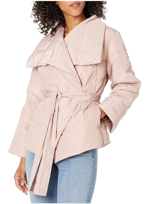 Lark & Ro Puffer Coat with Wrap