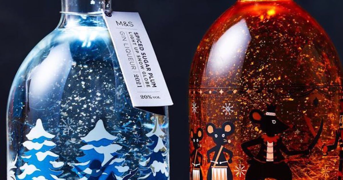 m s is selling light up snow globe liqueurs geeky craze
