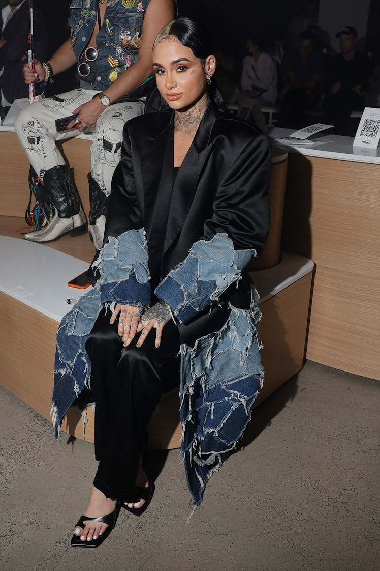 Kehlani attends the front row for Christian Cowan NYFW Spring/Summer '22 Show during NYFW: The Shows...