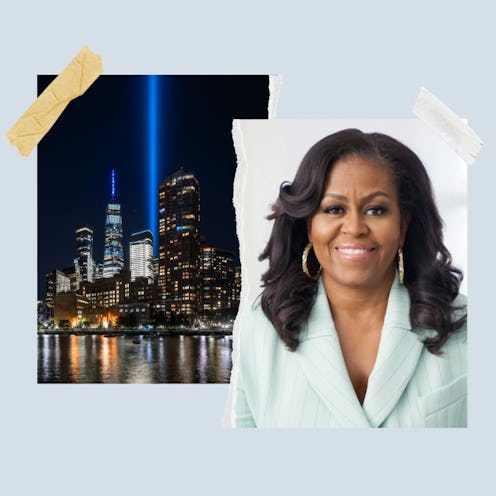 Celebrities including Michelle Obama pay tribute on the 20th anniversary of the 9/11 attacks.