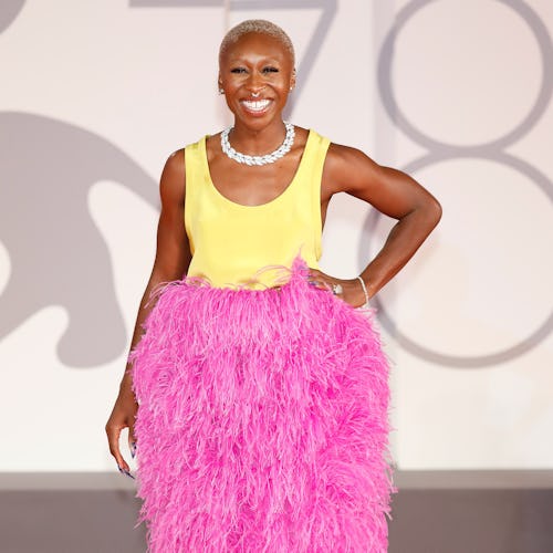 Cynthia Erivo arrives on the red carpet for 'zzz' during the 78th Venice International Film Festival...