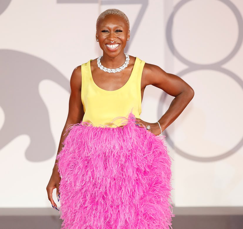 Cynthia Erivo arrives on the red carpet for 'zzz' during the 78th Venice International Film Festival...
