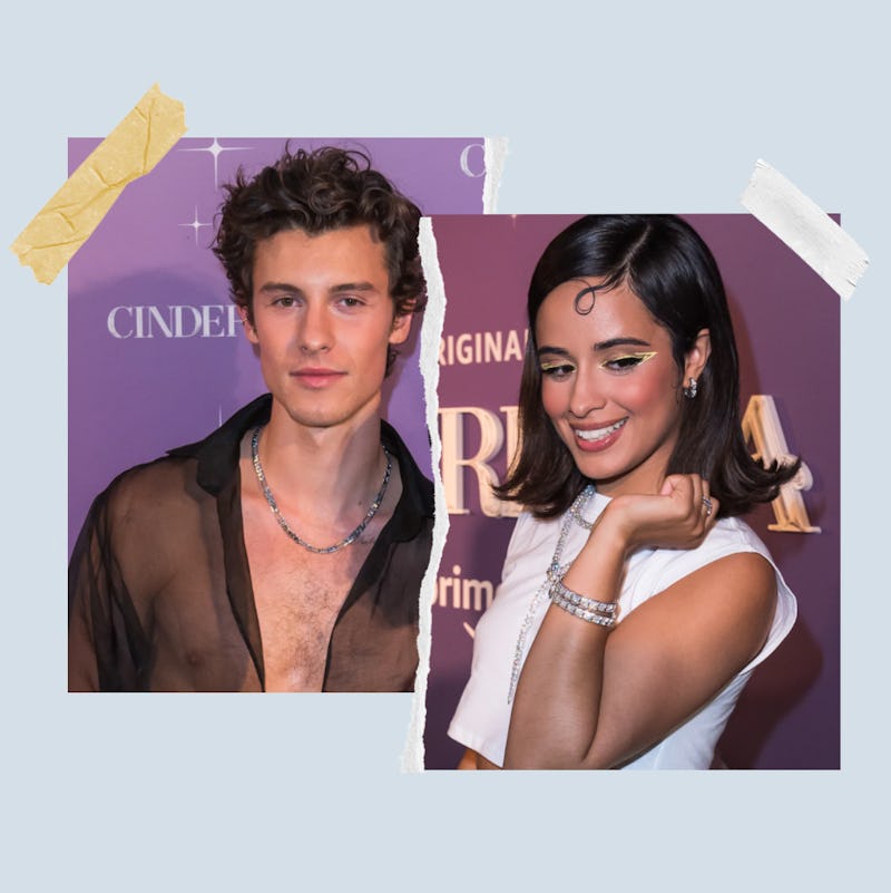 Shawn Mendes and Camila Cabello attend the 'Cinderella' movie premiere at Vizcaya Museum & Gardens o...