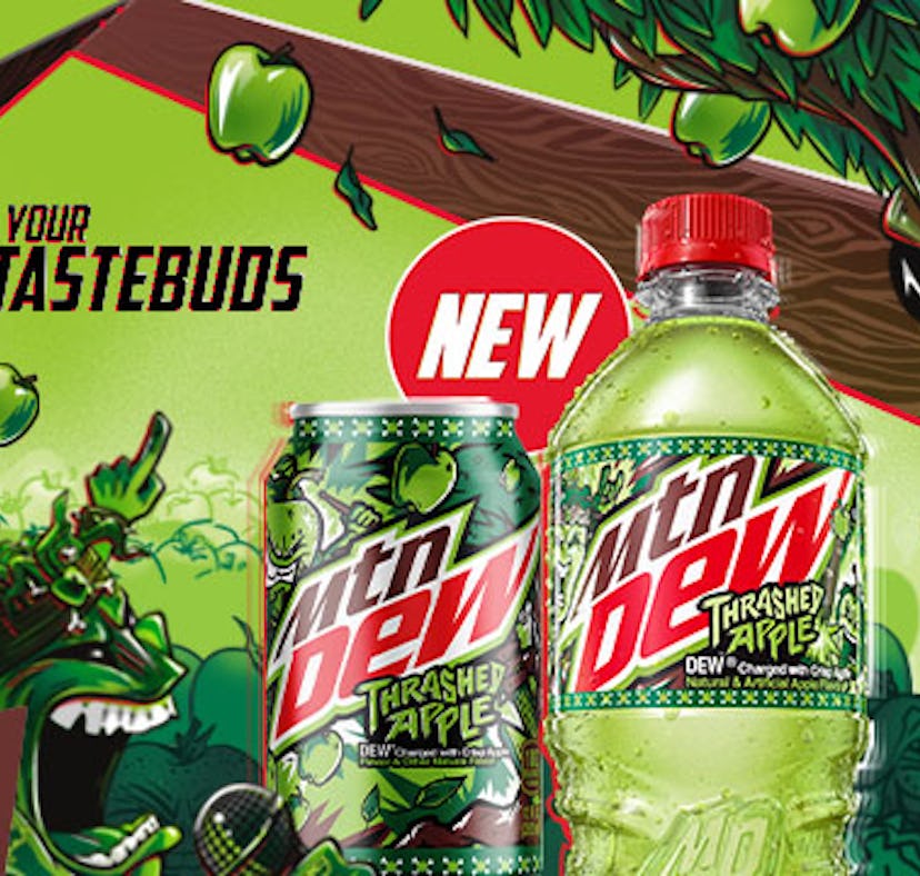 Here's where to buy Mountain Dew Thrashed Apple for extreme fall flavors.