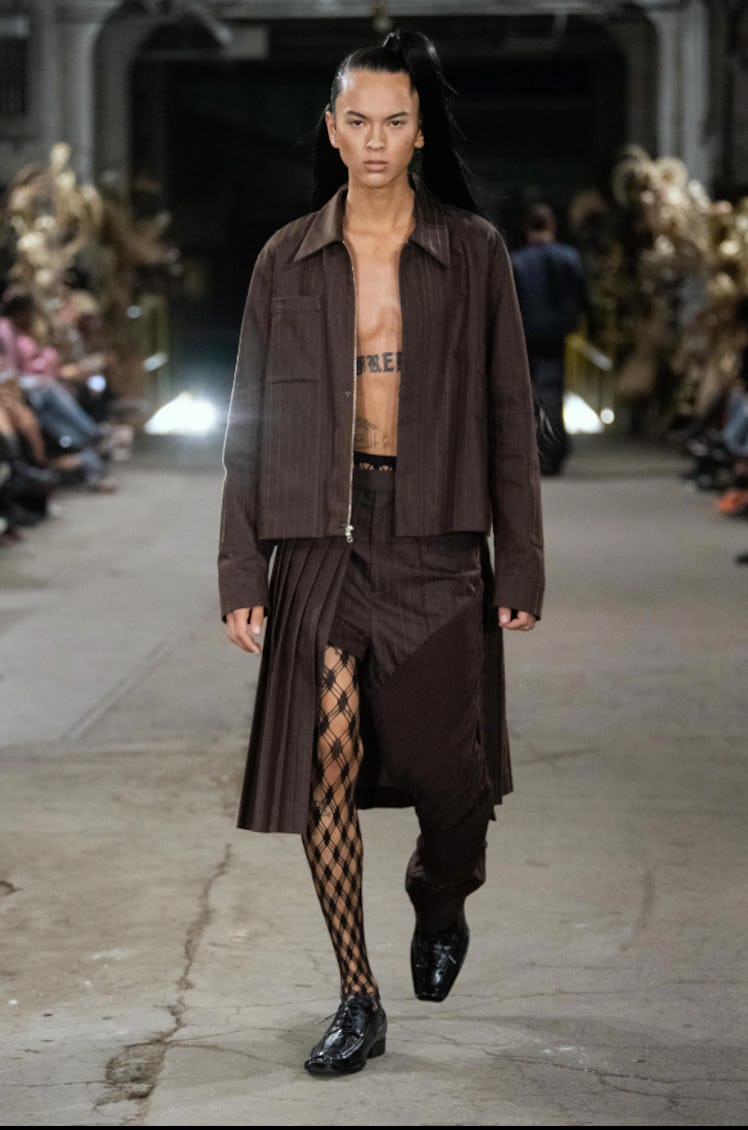 A model walking the runway for Luar during New York Fashion Week Spring 2022
