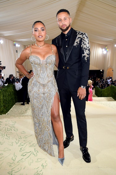 Stephen Curry and Ayesha Curry attends the The 2021 Met Gala Celebrating In America: A Lexicon Of Fa...