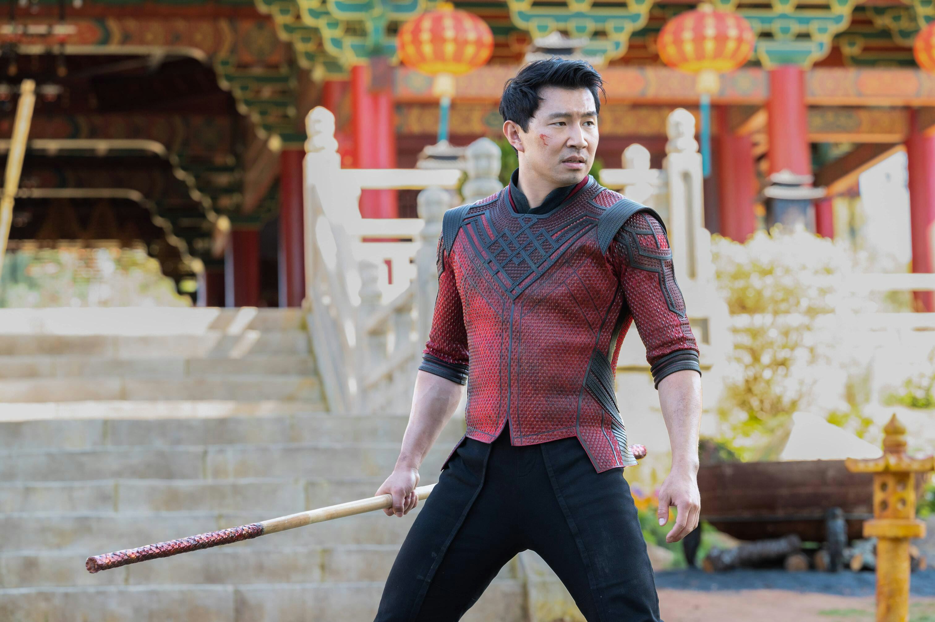&lsquo;Shang-Chi and the Legend of the Ten Rings&rsquo; star Simu Liu in a still from the film.