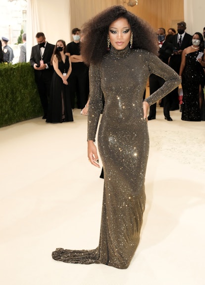 Keke Palmer attends The 2021 Met Gala Celebrating In America: A Lexicon Of Fashion at Metropolitan M...