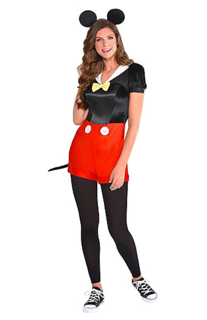 Adult dressed as Mickey Mouse