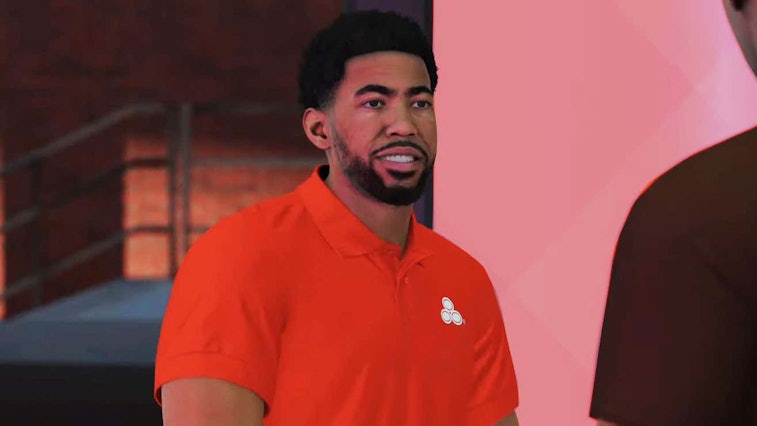 NBA 2K22 includes a digital version of the Jake character from a series of State Farm commercials.