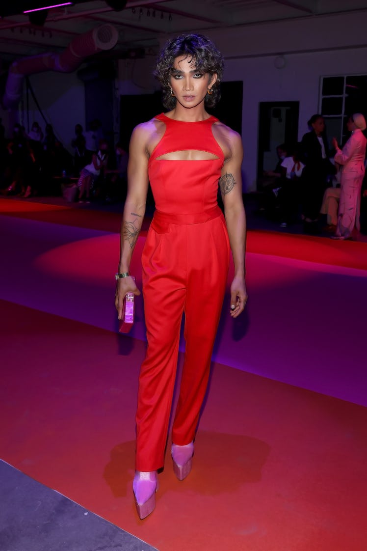  Bretman Rock attends the front row for Brandon Maxwell during NYFW: The Shows on September 10, 2021...